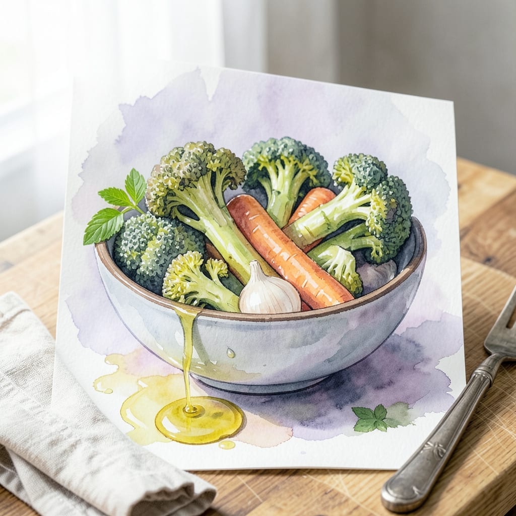 Recipe For Broccoli And Carrots: Garlic-Infused Steamed Duo Recipe For Broccoli And Carrots: Garlic-Infused Steamed Duo