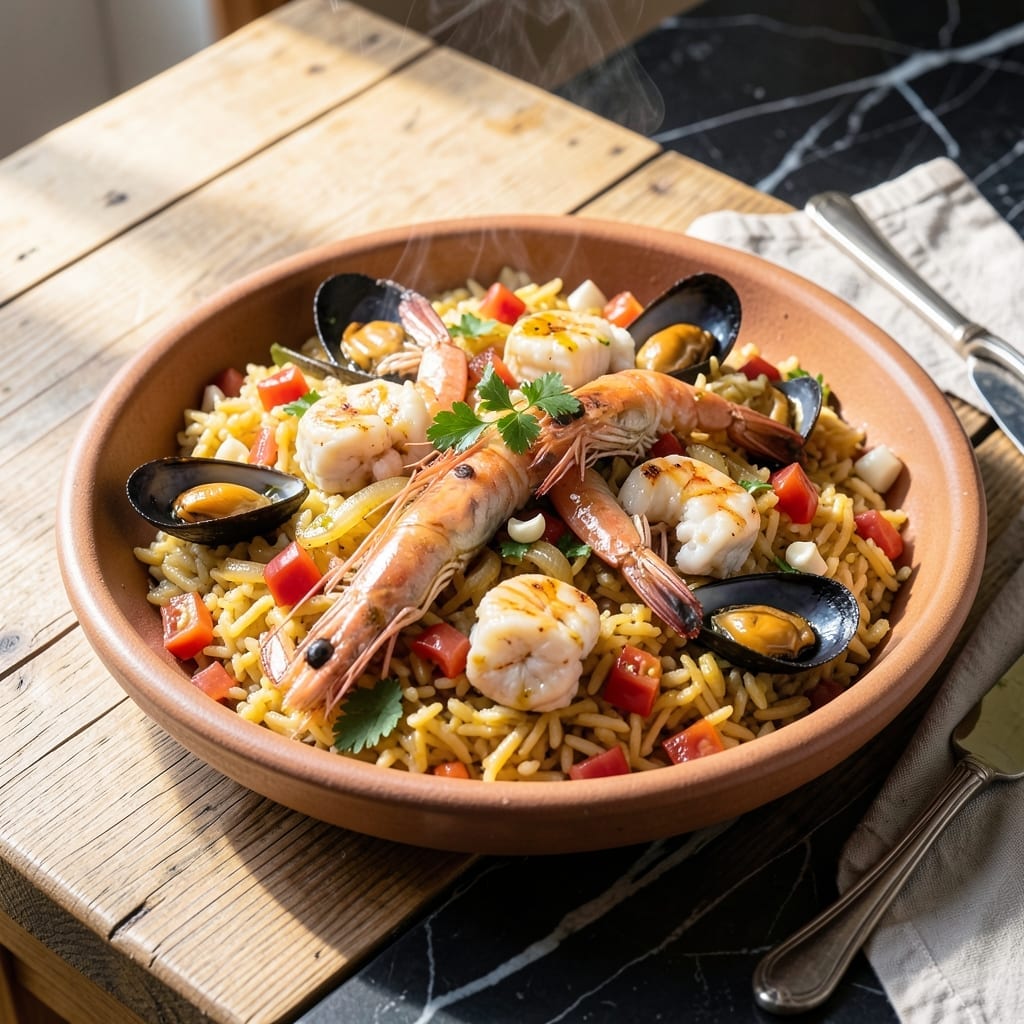 Seafood Rice Recipe Portuguese: Coastal Flavors in One Pot Seafood Rice Recipe Portuguese: Coastal Flavors in One Pot