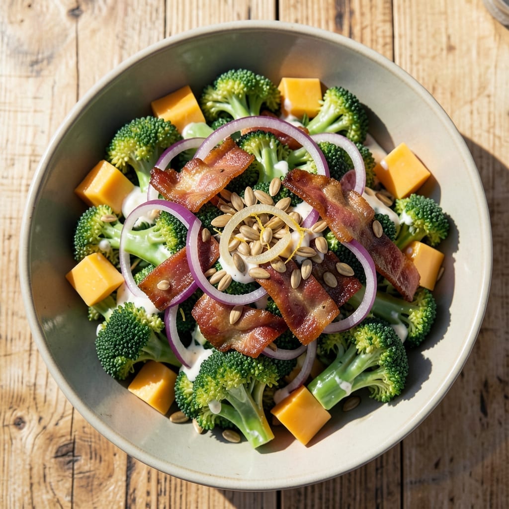 Costco Broccoli Salad Recipe: Creamy Crunch With Sweet Bacon Bits Costco Broccoli Salad Recipe: Creamy Crunch With Sweet Bacon Bits