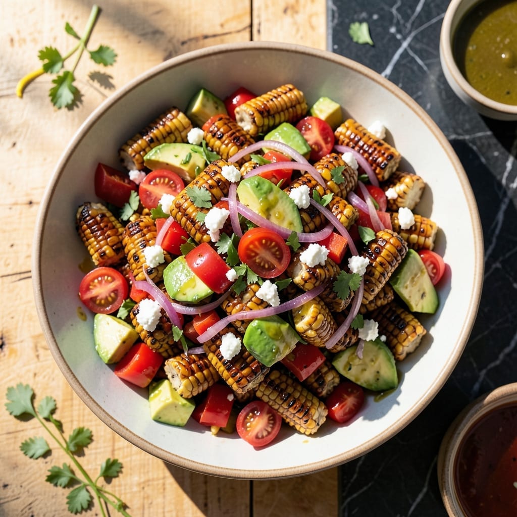 BBQ Corn Salad Recipe Mexican: Smoky Grilled Sweetness with Lime Zing BBQ Corn Salad Recipe Mexican: Smoky Grilled Sweetness with Lime Zing