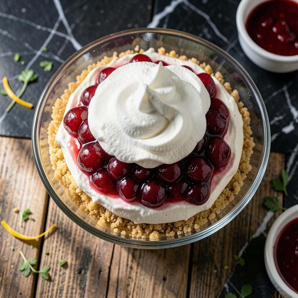 Cherry Yum Yum Recipe With Dream Whip: Vintage Dessert with Fluffy Topping