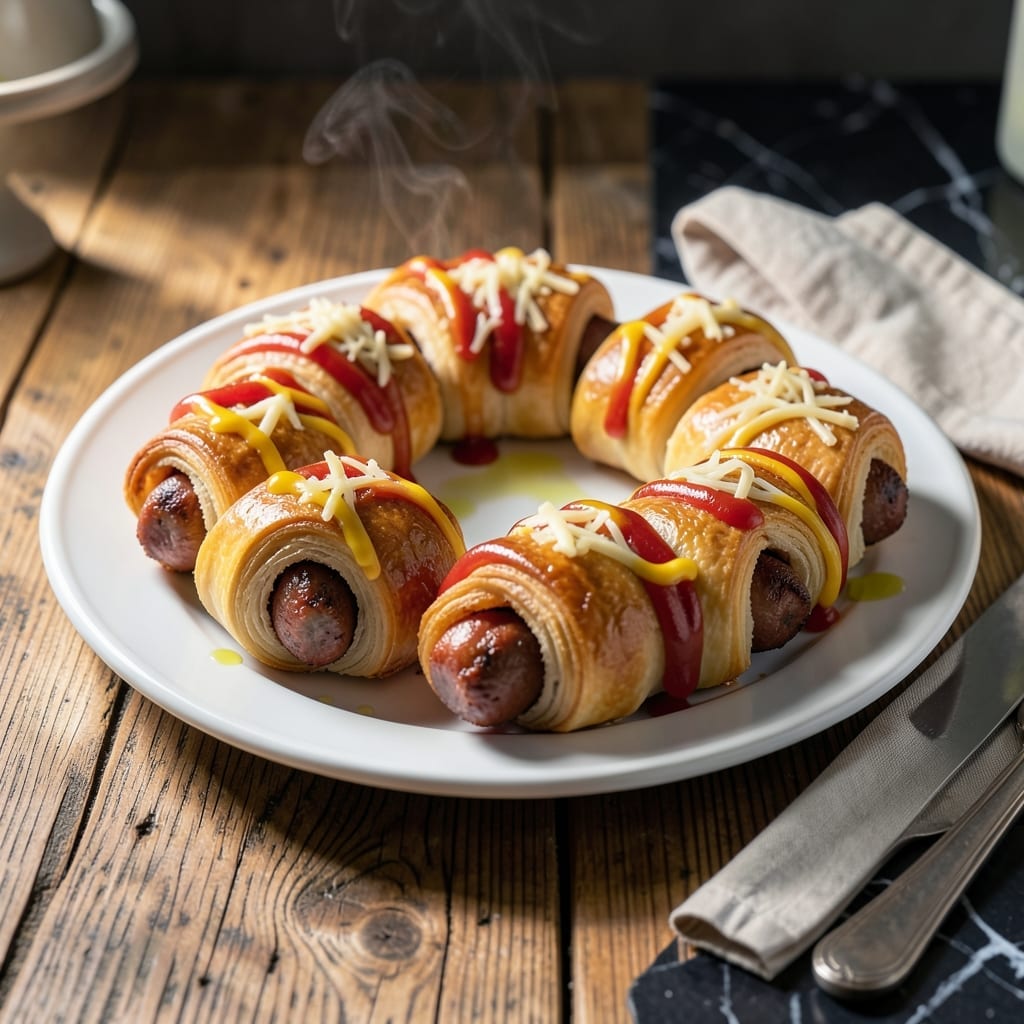 Recipe For Hot Dogs Wrapped In Crescent Rolls: Flaky Golden Pigs In A Blanket Recipe For Hot Dogs Wrapped In Crescent Rolls: Flaky Golden Pigs In A Blanket