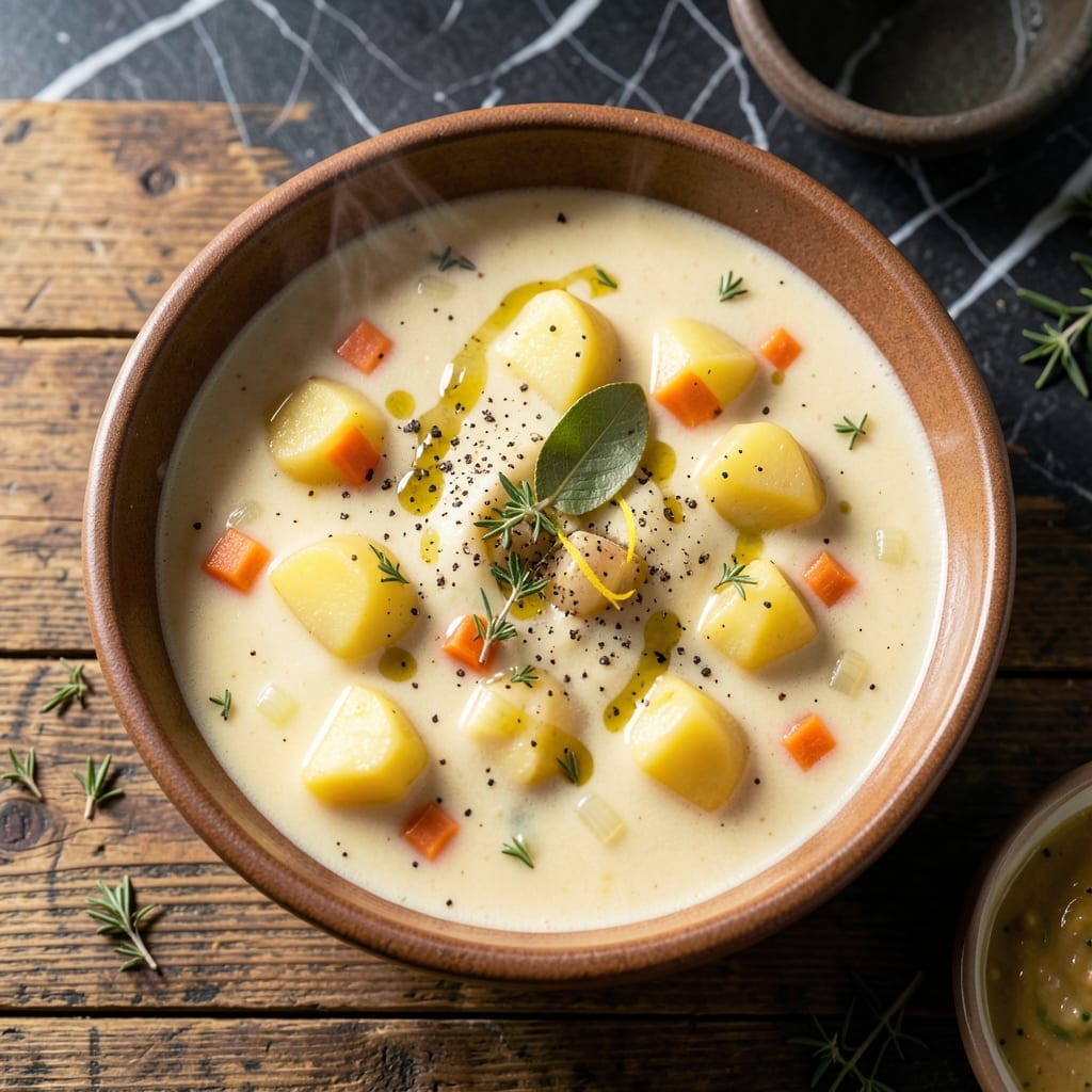 Potato Soup Recipe No Milk: Rich and Velvety Dairy-Free Bowl