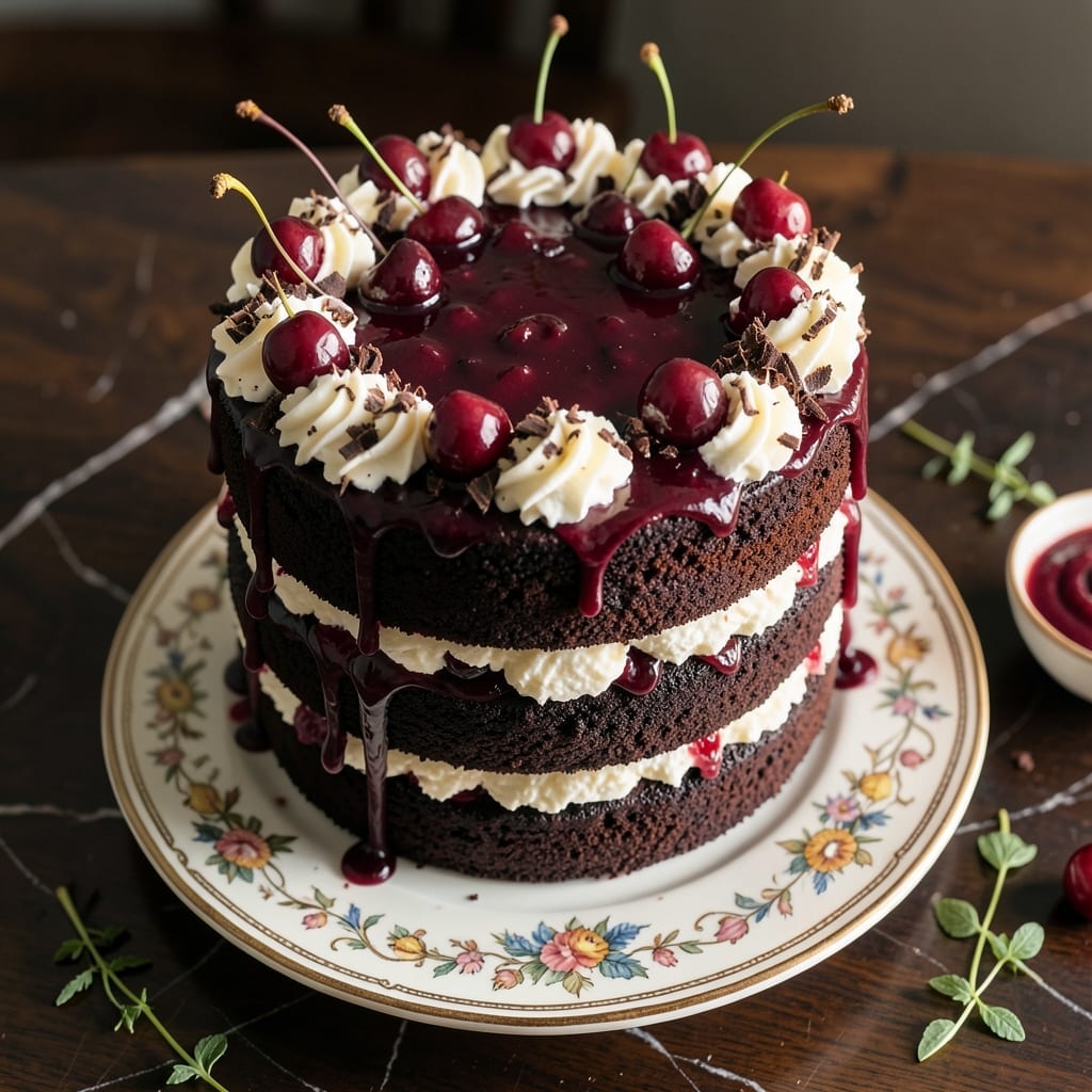 Black Forest Cake Recipe Using Cake Mix: Decadent Chocolate and Cherry Layers