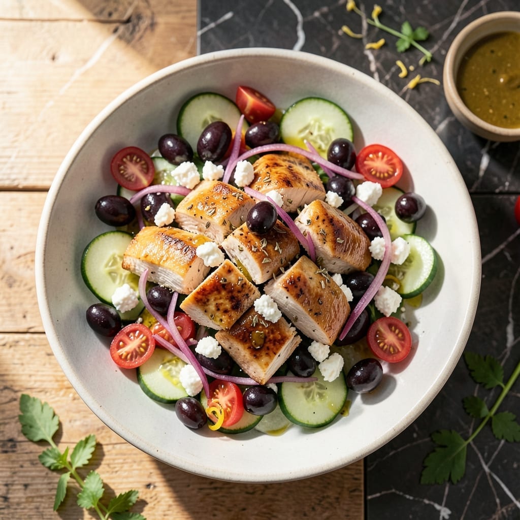 Chicken Salad Recipe Greek: Mediterranean Freshness With Feta and Olives Chicken Salad Recipe Greek: Mediterranean Freshness With Feta and Olives