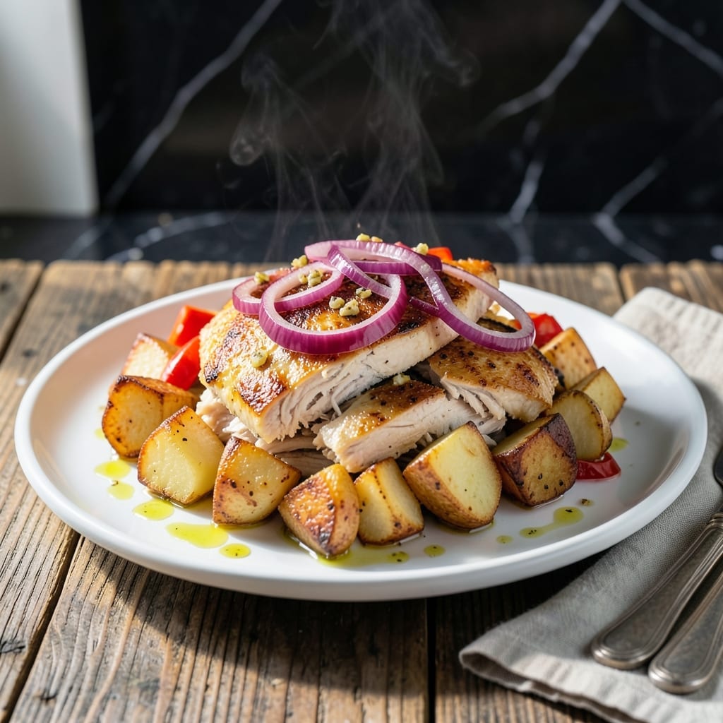 Leftover Chicken and Potatoes Recipe: Savory One-Pan Reinvention