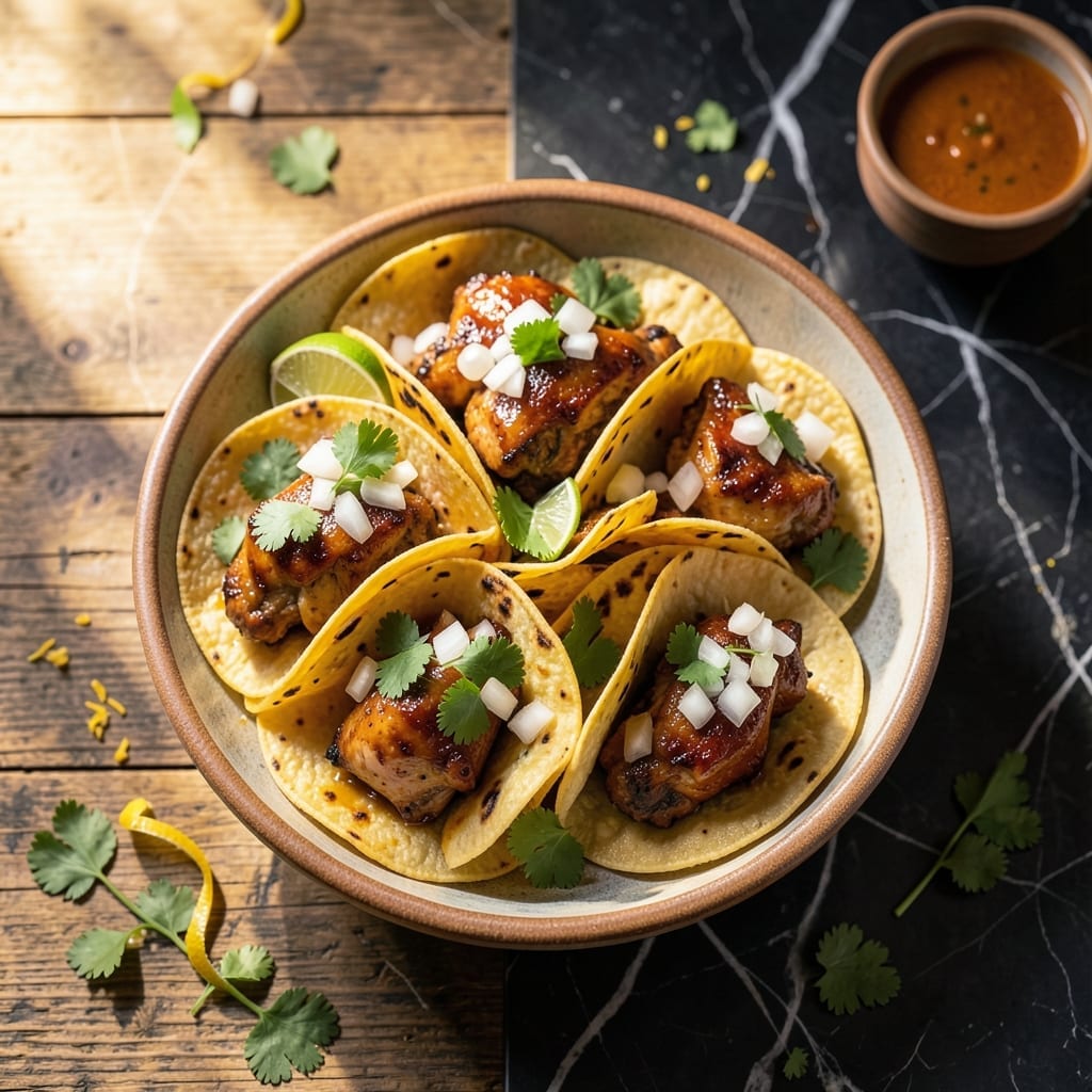 Mexican Street Taco Recipe Chicken: Zesty Marinated Bites with Charred Corn Tortillas Mexican Street Taco Recipe Chicken: Zesty Marinated Bites with Charred Corn Tortillas