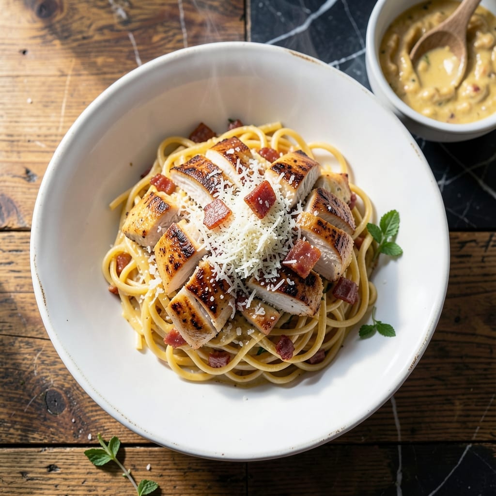 Buca Di Beppo Chicken Carbonara Recipe: Steakhouse-Style Creamy Pasta Buca Di Beppo Chicken Carbonara Recipe: Steakhouse-Style Creamy Pasta