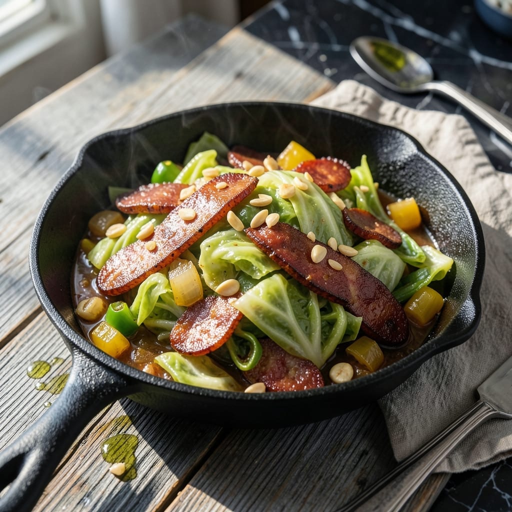 Smothered Cabbage Recipe Louisiana: Cajun-Style Braised With Andouille