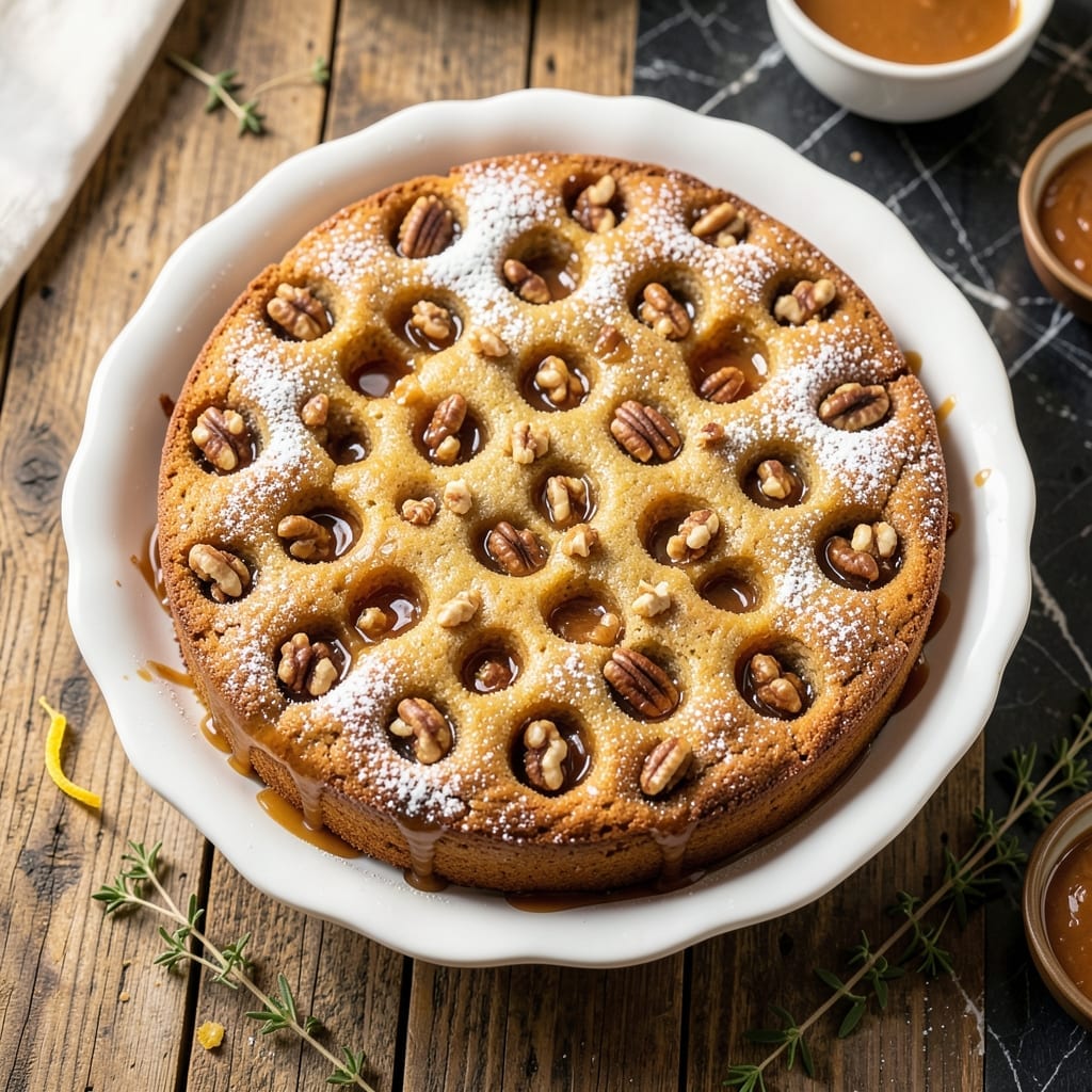 Butter Pecan Praline Poke Cake Recipe: Moist Layers With Gooey Caramel Swirls Butter Pecan Praline Poke Cake Recipe: Moist Layers With Gooey Caramel Swirls