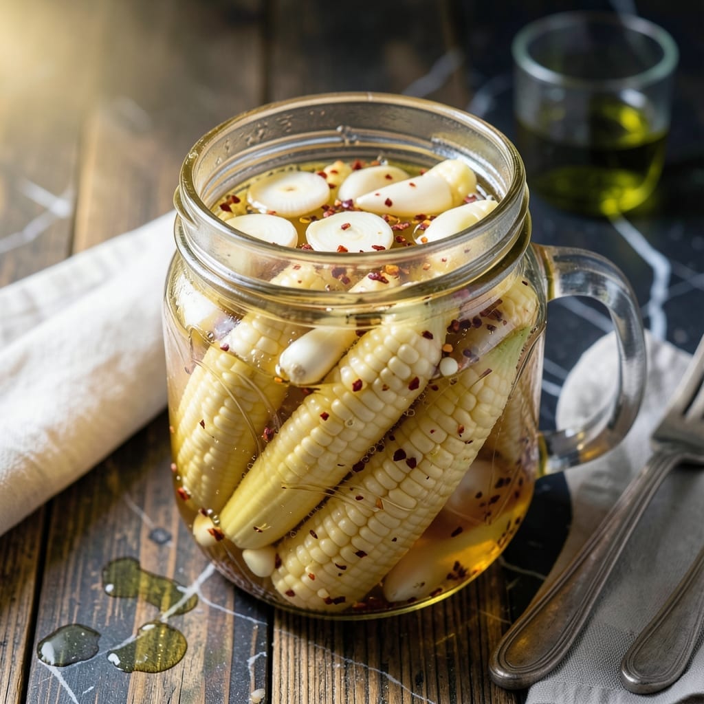 Pickled Baby Corn Recipe: Tangy Crunch in Every Bite Pickled Baby Corn Recipe: Tangy Crunch in Every Bite
