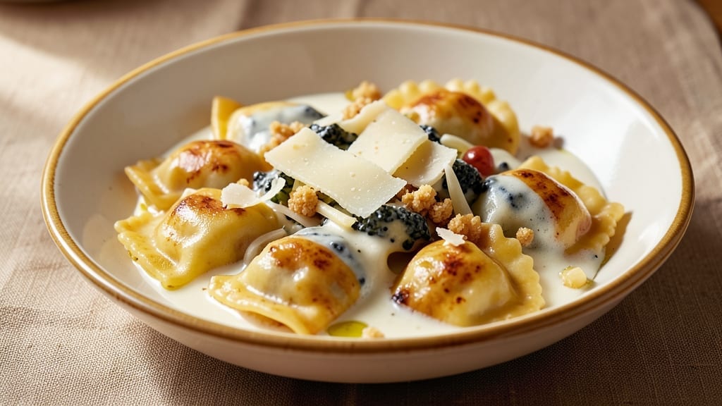 5 Cheese Ravioli Sauce Recipe: Layered Melted Cheese Magic 5 Cheese Ravioli Sauce Recipe: Layered Melted Cheese Magic