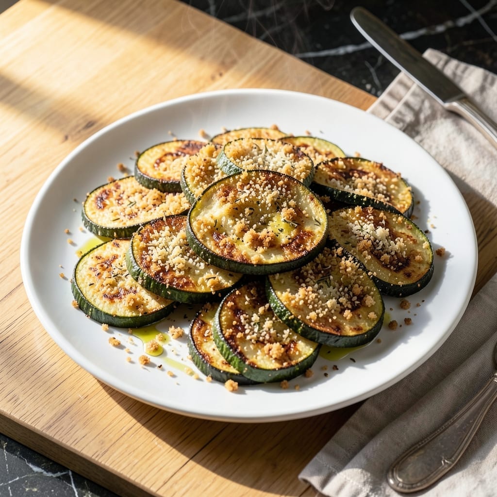 Recipe For Baked Zucchini Slices: Parmesan-Crusted and Golden Brown Recipe For Baked Zucchini Slices: Parmesan-Crusted and Golden Brown