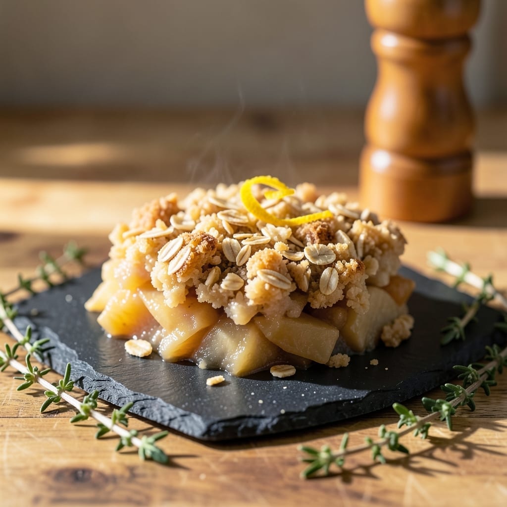 Recipe For Apple Crumble Using Oats: Buttery Oat Topping With Cinnamon-Spiced Apples