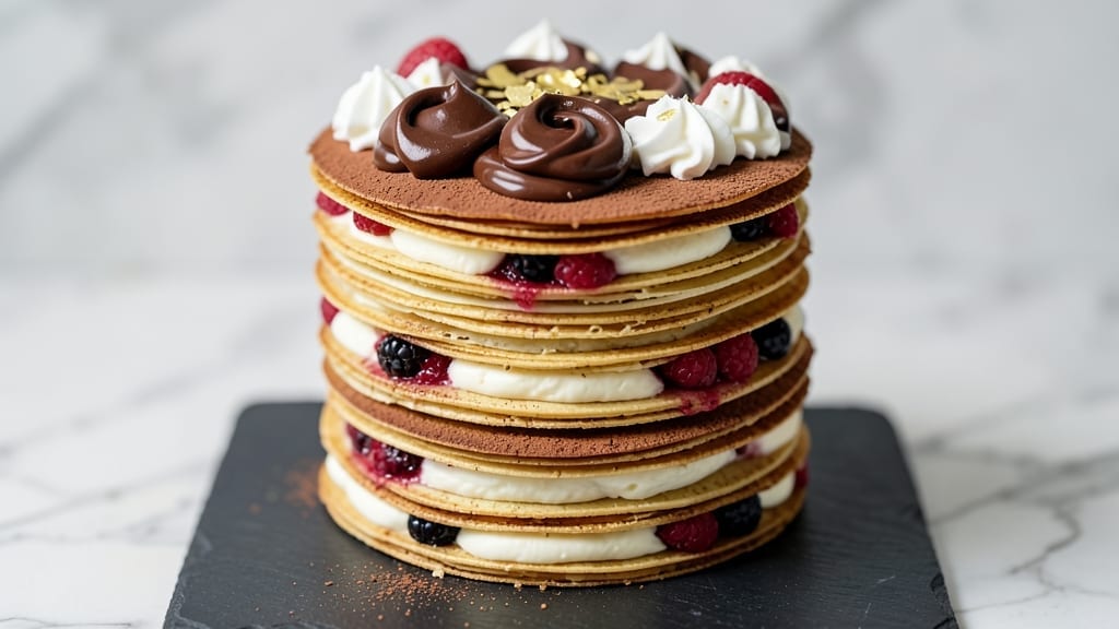 20 Layer Crepe Cake Recipe: Stacked Lightness With Vanilla Cream Magic 20 Layer Crepe Cake Recipe: Stacked Lightness With Vanilla Cream Magic