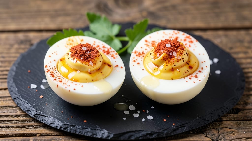 2 Deviled Eggs Recipe: Creamy Yolk Magic With Perfect Pink Centers 2 Deviled Eggs Recipe: Creamy Yolk Magic With Perfect Pink Centers