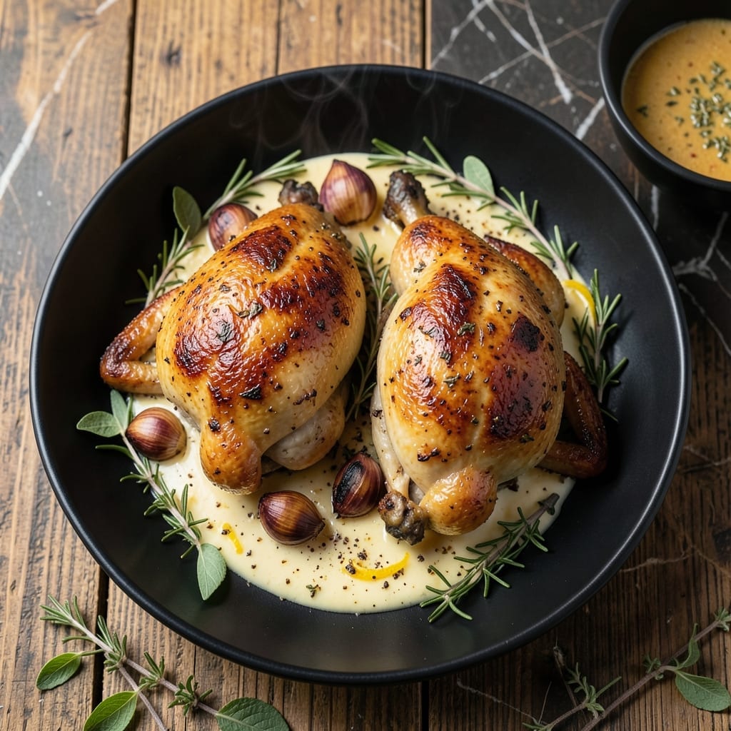 Recipe For Cornish Game Hens: Elegant Roast With Herb Butter Glaze Recipe For Cornish Game Hens: Elegant Roast With Herb Butter Glaze