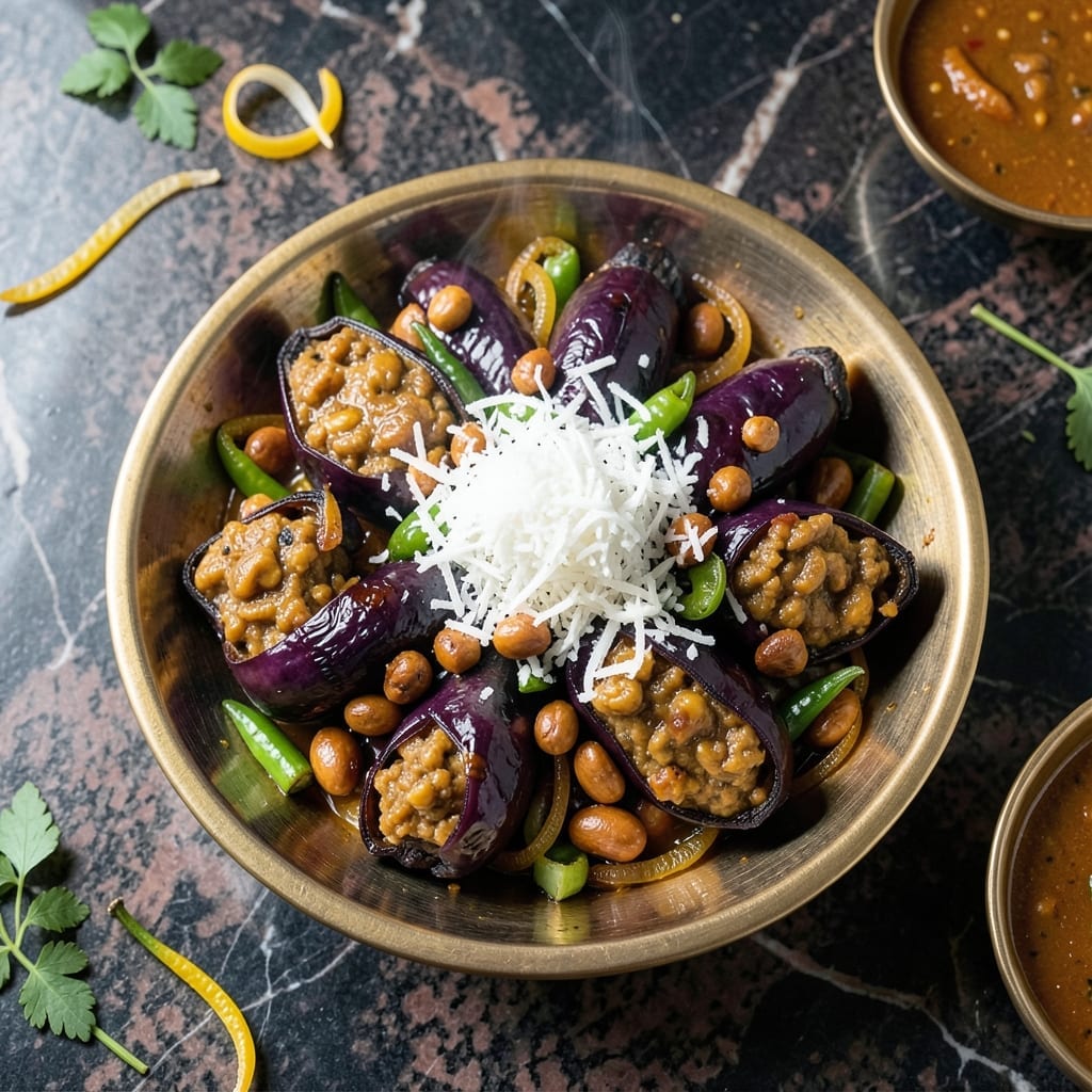Gutti Vankaya Recipe Andhra Style: Spiced Stuffed Eggplant Delight Gutti Vankaya Recipe Andhra Style: Spiced Stuffed Eggplant Delight