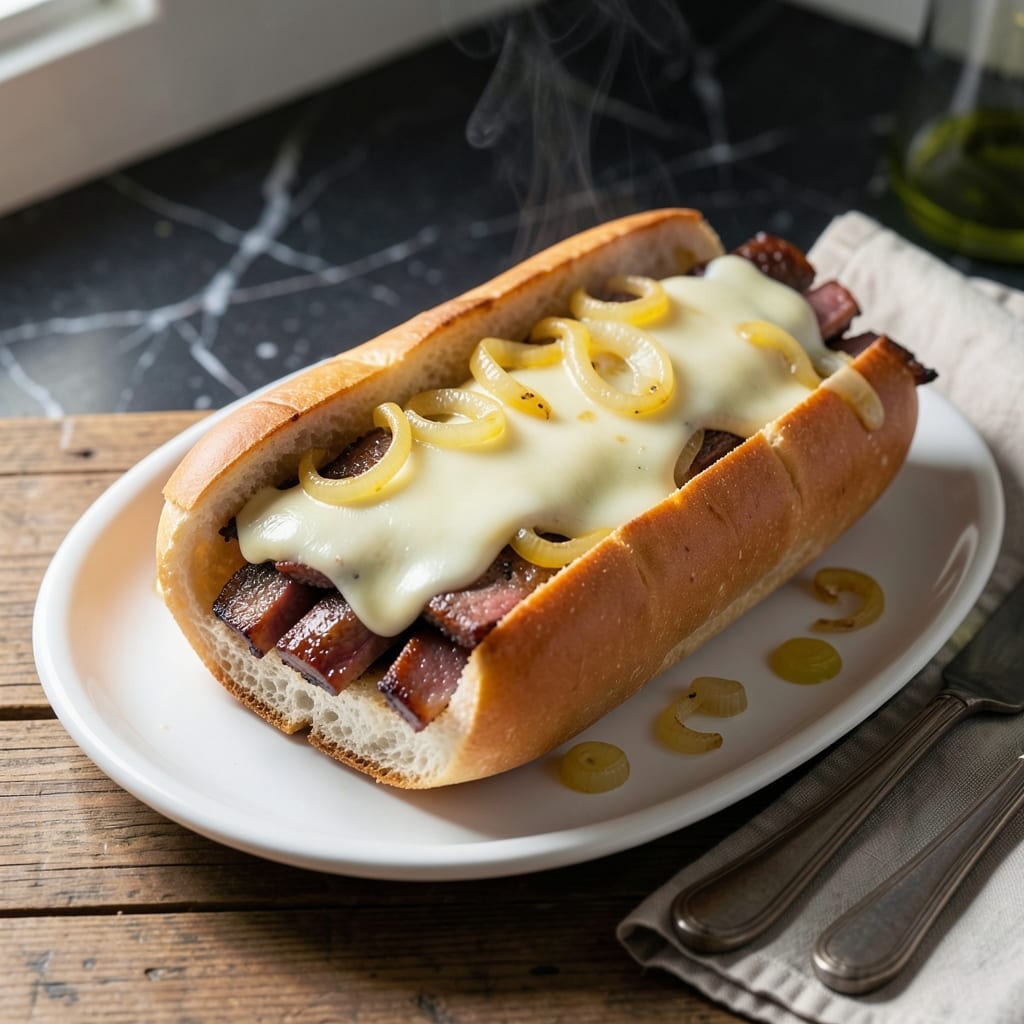 Joanna Gaines' Philly Cheesesteak Recipe: Melted Provolone and Caramelized Onions