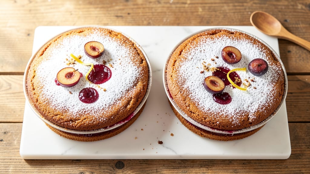 1kg Plum Cake Recipe: Batter-Light Layers With Juicy Fruit Heart
