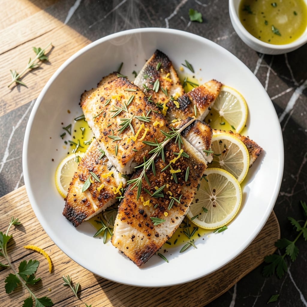 Recipe For Baked Red Snapper: Mediterranean Herbs and Lemon Zest Recipe For Baked Red Snapper: Mediterranean Herbs and Lemon Zest
