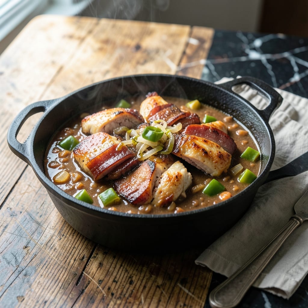 Heaven on Seven Gumbo Recipe: New Orleans-Style Roux Thickened Stew Heaven on Seven Gumbo Recipe: New Orleans-Style Roux Thickened Stew