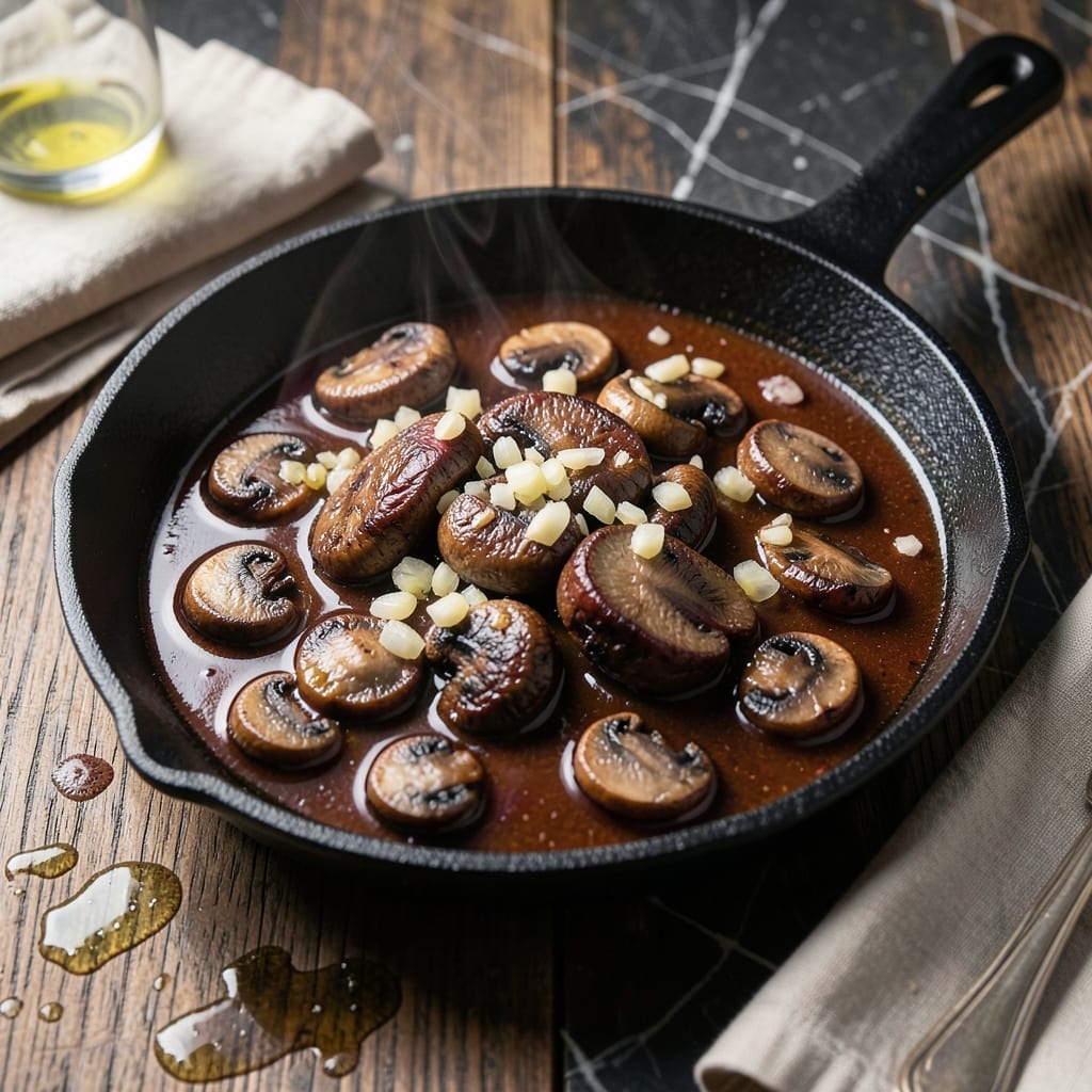 Recipe for Hunter Sauce: Rich Mushroom and Wine Reduction