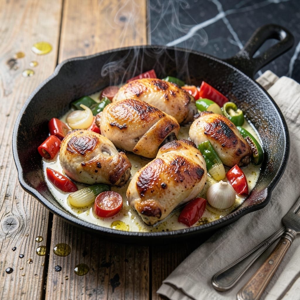 Carmine's Chicken Scarpariello Recipe: Sweet Sausage and Pepper Harmony Carmine's Chicken Scarpariello Recipe: Sweet Sausage and Pepper Harmony