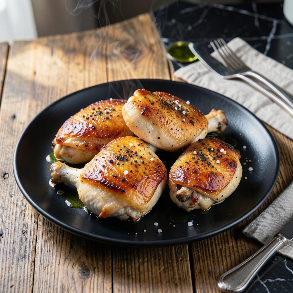 Skin On Bone In Chicken Thighs Recipe: Crispy Skin With Succulent Meat Skin On Bone In Chicken Thighs Recipe: Crispy Skin With Succulent Meat