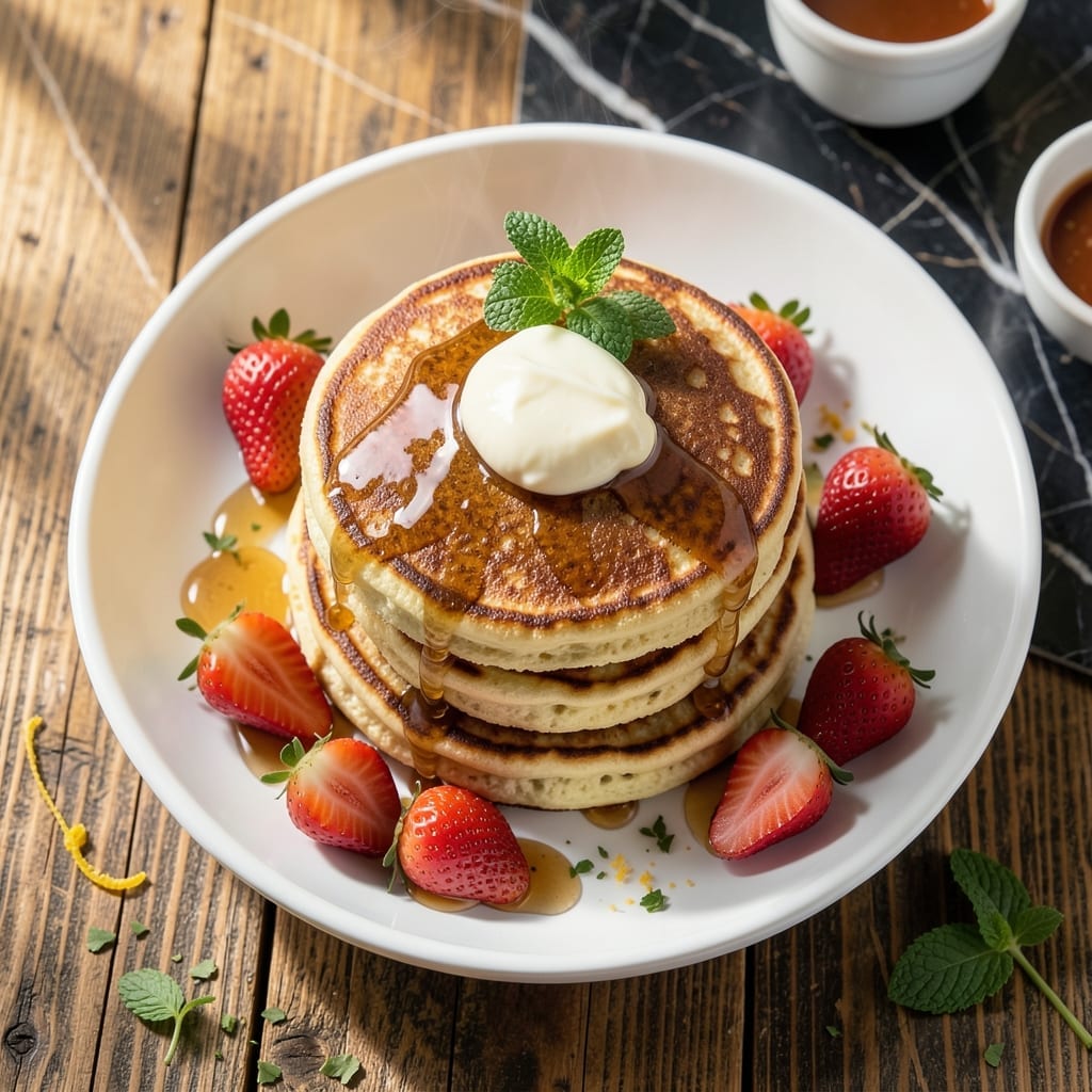 Snooze Pancake Recipe: Pillowy Clouds With Sweet Maple Drizzle Snooze Pancake Recipe: Pillowy Clouds With Sweet Maple Drizzle