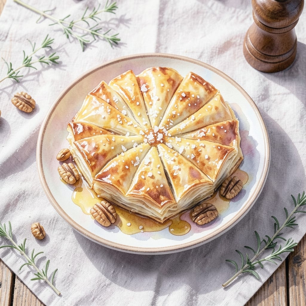 Recipe Using Phyllo Dough: Flaky Layers with Honey-Walnut Filling Recipe Using Phyllo Dough: Flaky Layers with Honey-Walnut Filling
