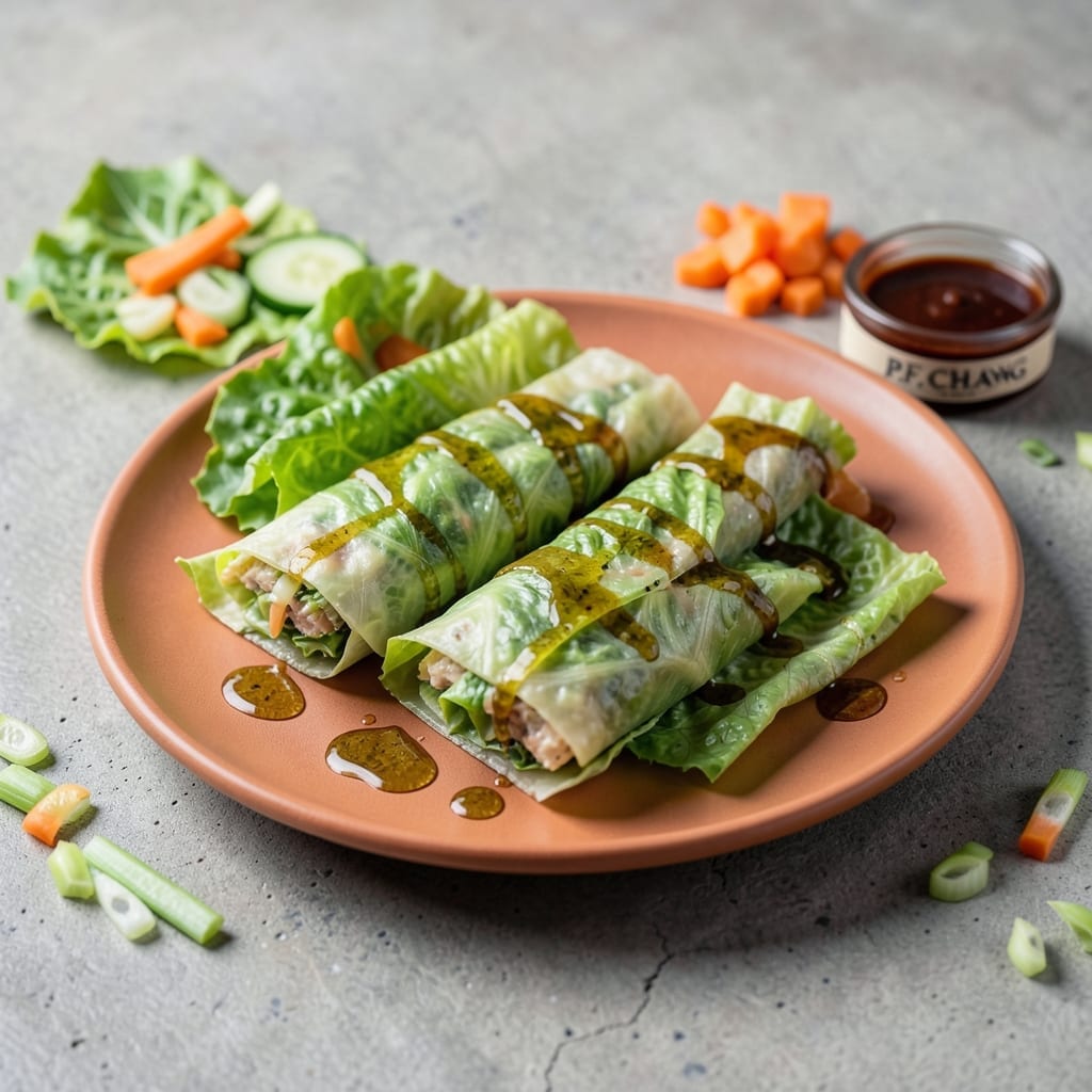 P.F. Chang's Recipe for Lettuce Wraps: Crunchy Asian-Inspired Appetizer P.F. Chang's Recipe for Lettuce Wraps: Crunchy Asian-Inspired Appetizer
