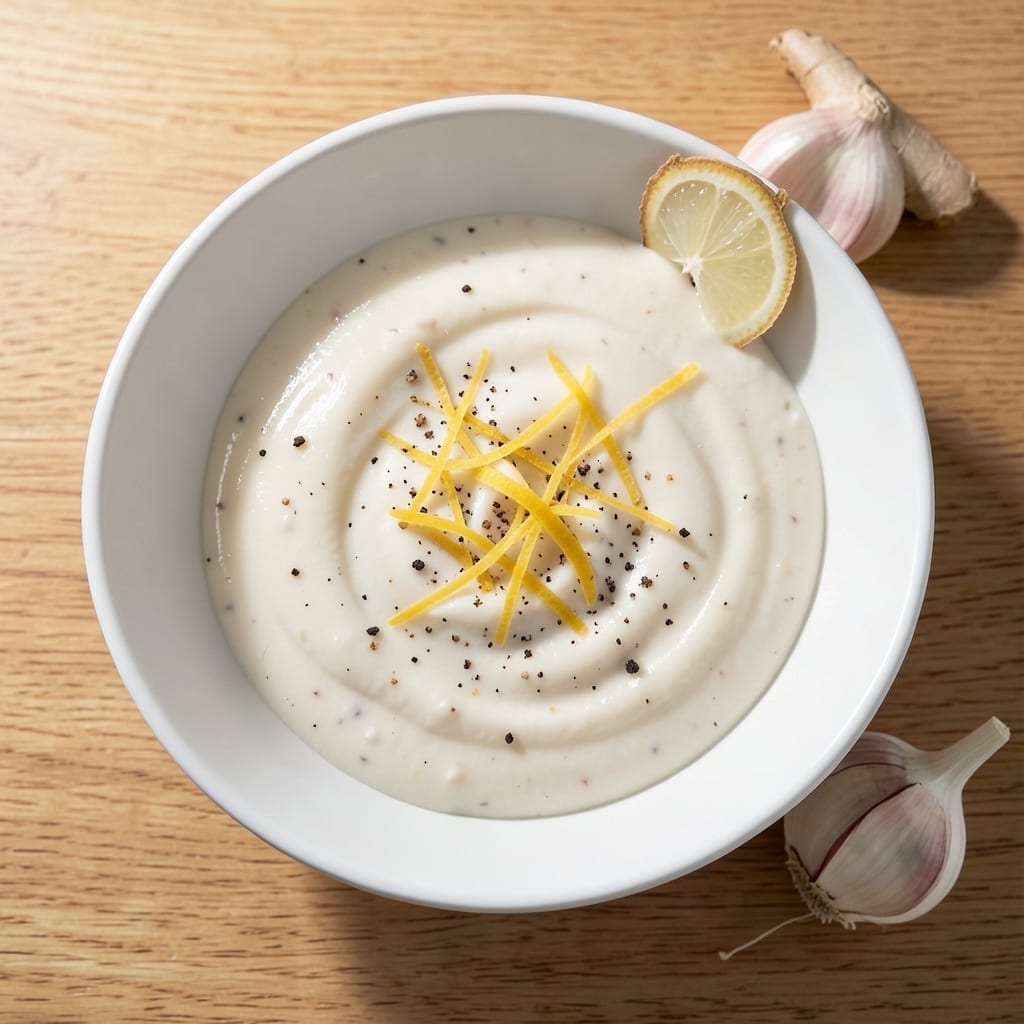 Fresh Kitchen Creamy White Ginger Sauce Recipe: Zingy Creaminess for Seafood and Veggies Fresh Kitchen Creamy White Ginger Sauce Recipe: Zingy Creaminess for Seafood and Veggies