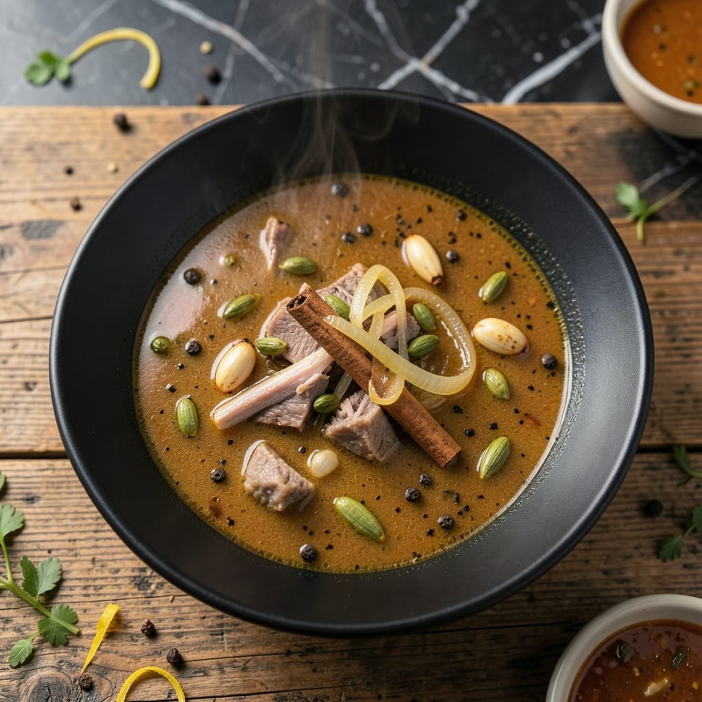 Yakhni Soup Recipe: Aromatic Spiced Broth with Tender Meat Yakhni Soup Recipe: Aromatic Spiced Broth with Tender Meat