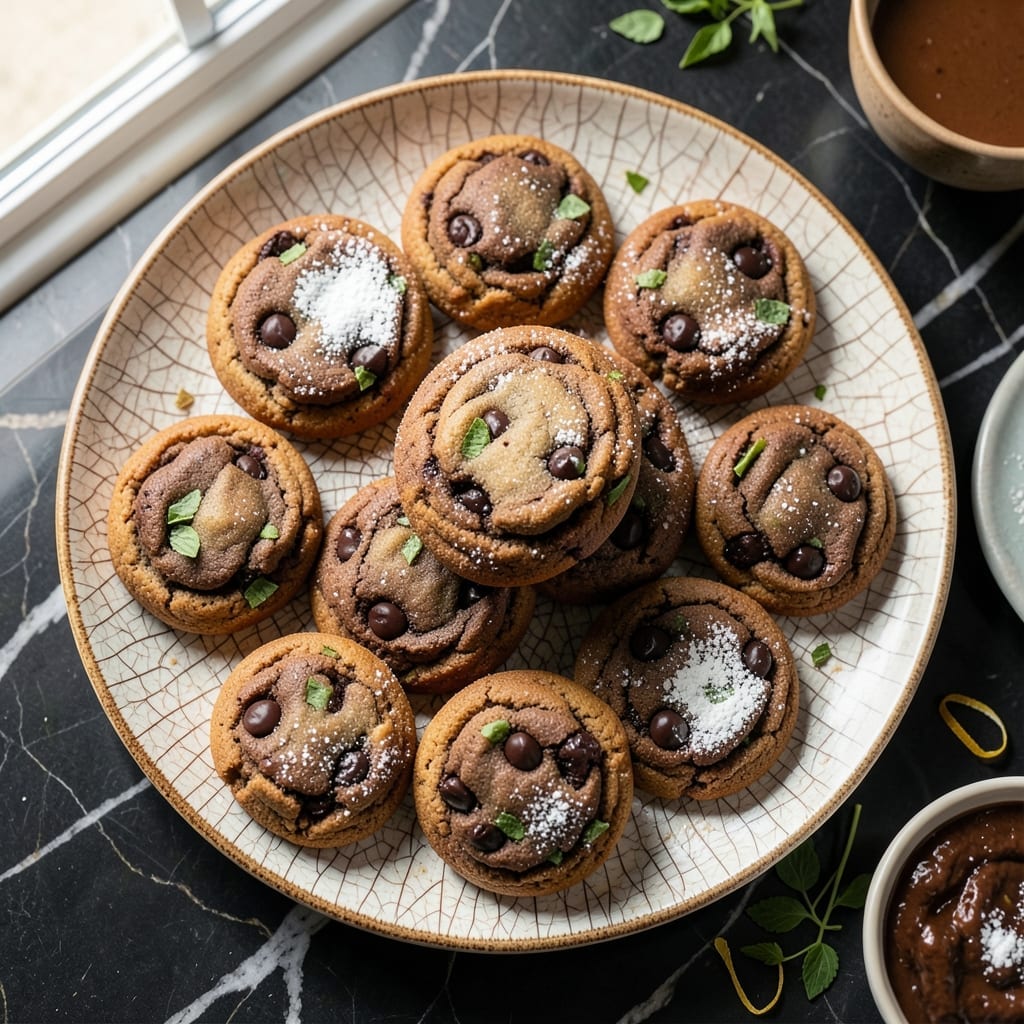 Recipe for Mint Chocolate Pudding Cookies: Fudgy Centers With Cool Crunch Recipe for Mint Chocolate Pudding Cookies: Fudgy Centers With Cool Crunch