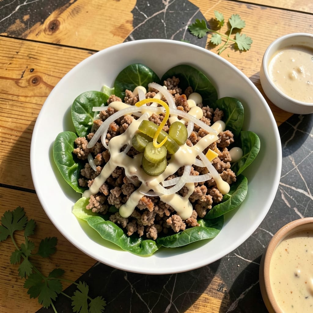 Big Mac Salad Recipe Optavia: Deconstructed Fast-Food Flavor Without the Guilt Big Mac Salad Recipe Optavia: Deconstructed Fast-Food Flavor Without the Guilt