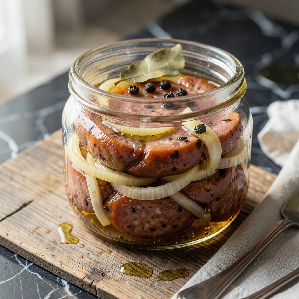 Penrose Pickled Sausage Recipe 2: Tangy Vinegar-Braised Savory Slices Penrose Pickled Sausage Recipe 2: Tangy Vinegar-Braised Savory Slices