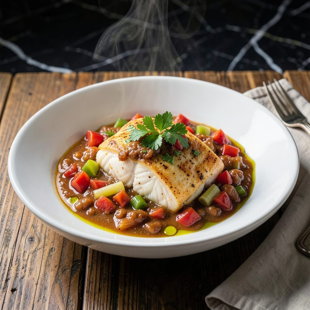 Fish Creole Recipe: Spicy Tomato Braised Seafood Delight