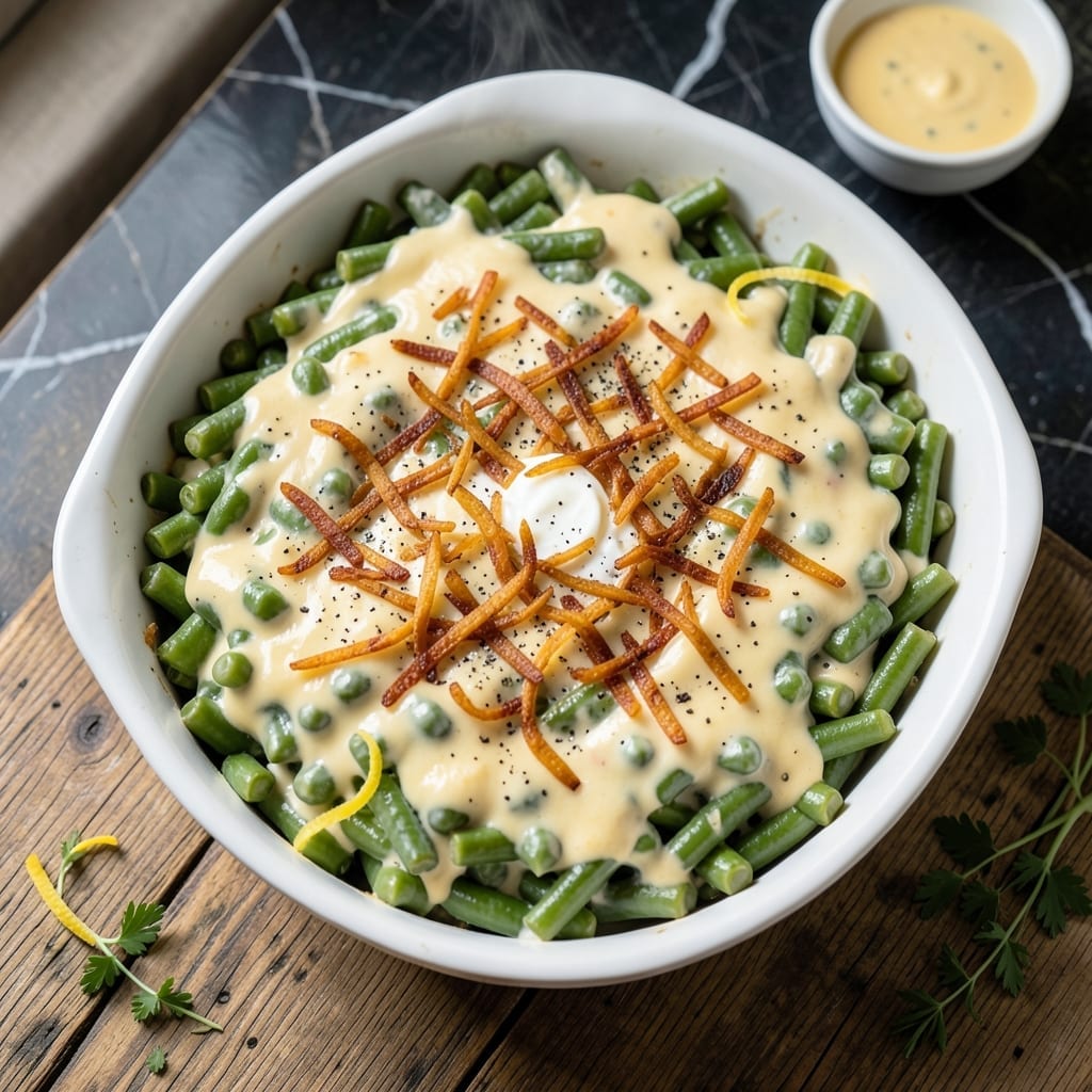 Green Bean Casserole Recipe Cream of Chicken: Classic Holiday Side With Crunchy Onion Topping Green Bean Casserole Recipe Cream of Chicken: Classic Holiday Side With Crunchy Onion Topping