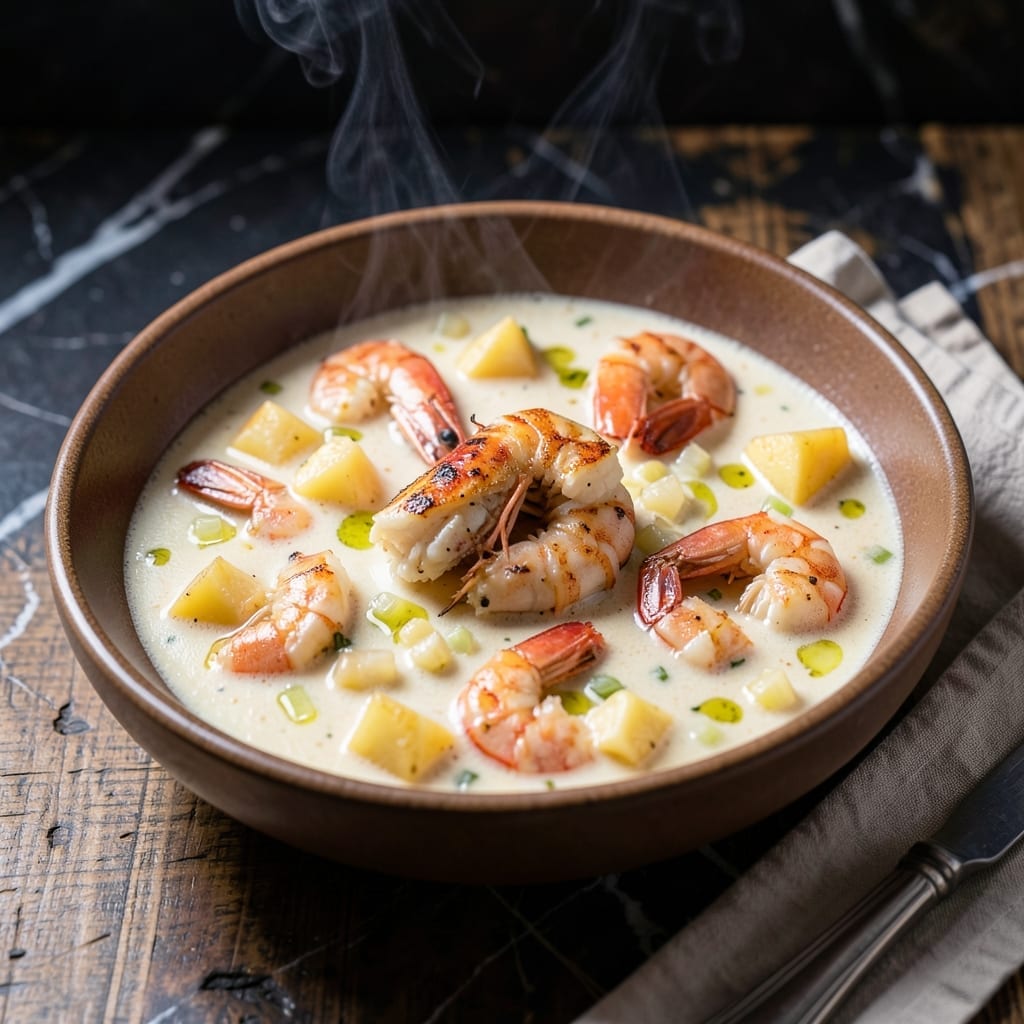 Shrimp and Lobster Chowder Longhorn Recipe: New England Creaminess With a Texan Twist