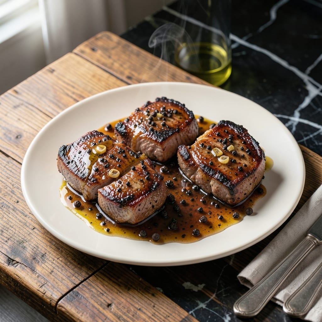 Texas Roadhouse Pork Chop Peppercorn Sauce Recipe: Steakhouse-Style Creamy Finish