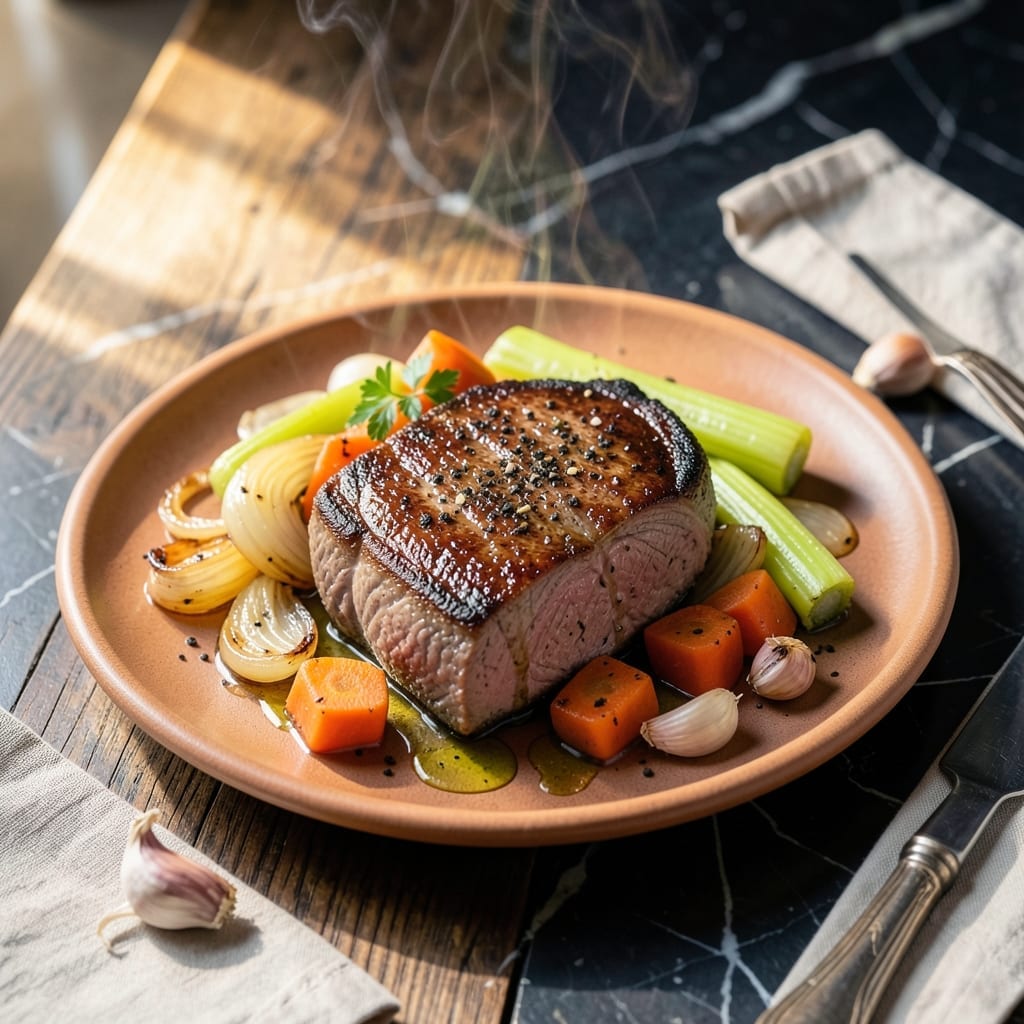 Veal Shoulder Blade Steak Recipe: Melt-in-Your-Mouth Braised Tenderness