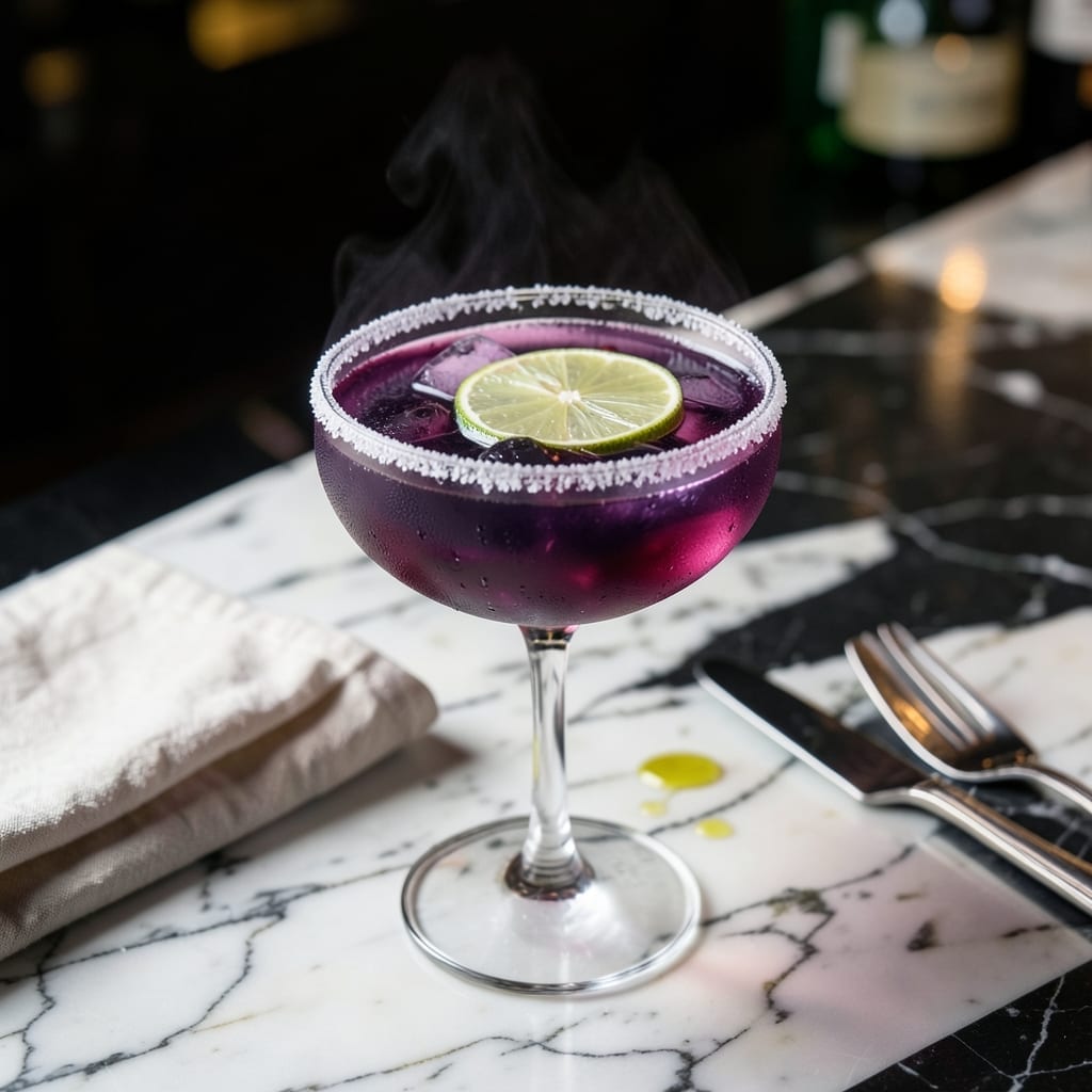 Purple Martini Recipe: Vodka and Blue Curaçao Elegance Purple Martini Recipe: Vodka and Blue Curaçao Elegance