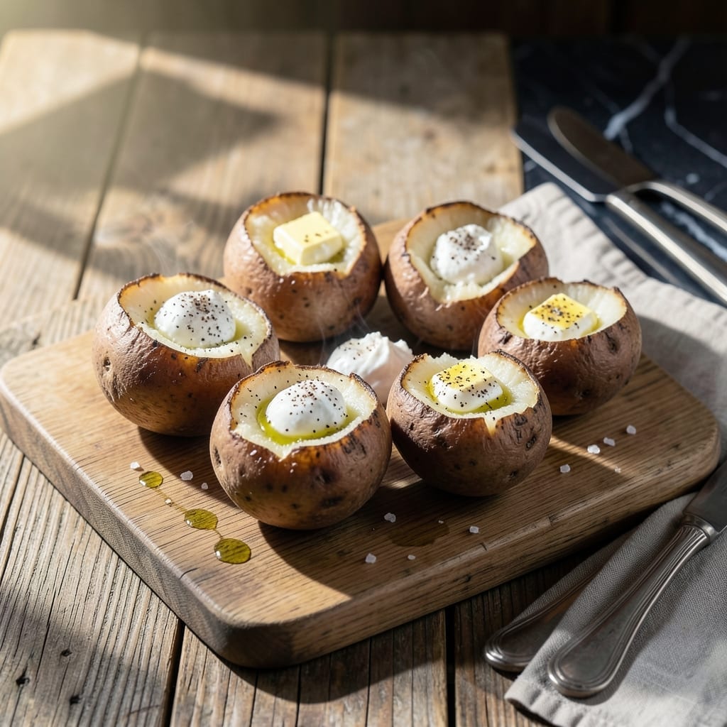 Recipe Oven Baked Potatoes: Crispy Skins and Fluffy Centers Recipe Oven Baked Potatoes: Crispy Skins and Fluffy Centers