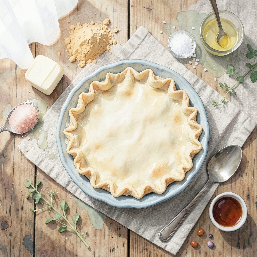 Easy Pie Crust Recipe Without Food Processor or Shortening: Flaky Layers With Just Butter and Flour