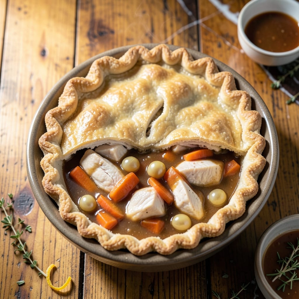 Banquet Chicken Pot Pie Recipe: Flaky Crust With Savory Cream Filling Banquet Chicken Pot Pie Recipe: Flaky Crust With Savory Cream Filling