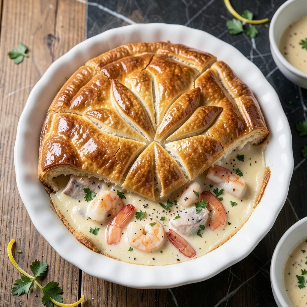 Mary Berry Fish Pie Recipe: Flaky Pastry With Creamy Seafood Filling Mary Berry Fish Pie Recipe: Flaky Pastry With Creamy Seafood Filling