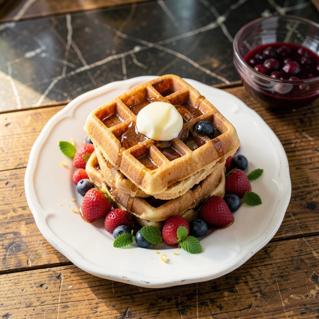 Black Bear Diner Waffle Recipe: Fluffy Grid Cakes With Buttery Crisp Edges