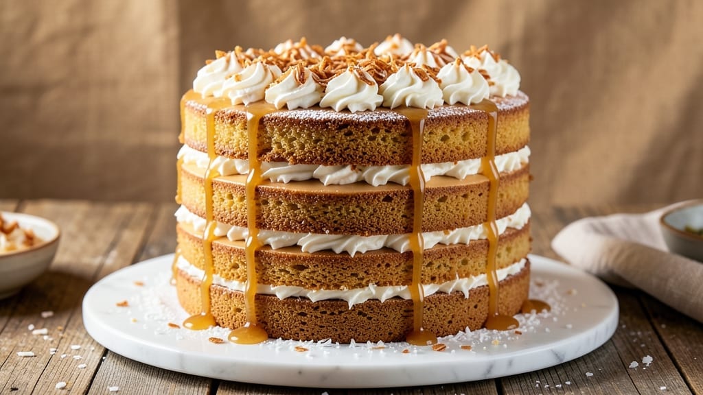 6 Layer Coconut Cake Recipe: Fluffy Cloud Layers With Creamy Curds