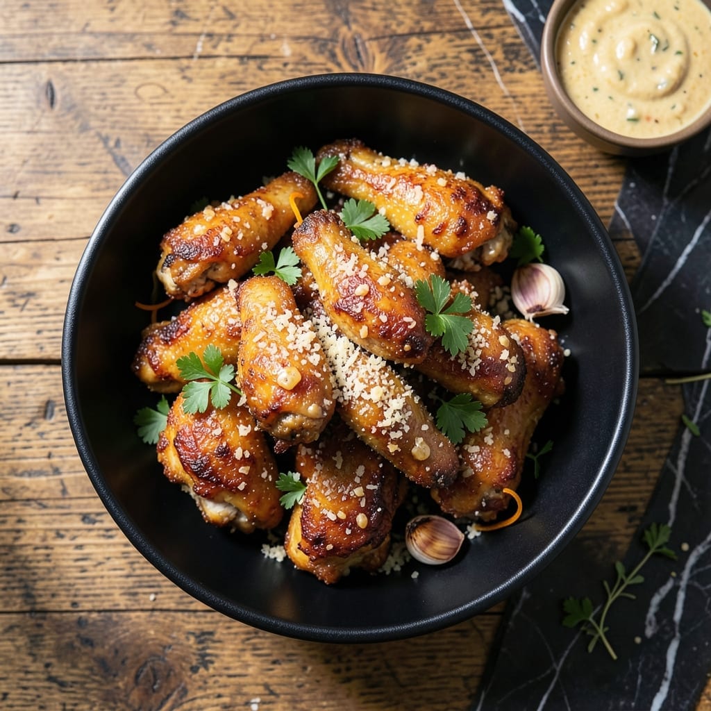 Chicken Wing Recipe Garlic Parmesan: Crispy Bites With Cheesy Garlic Coating